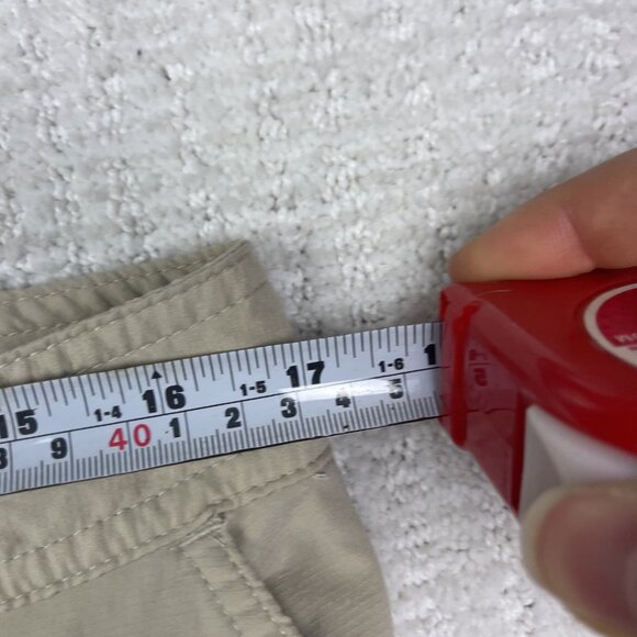 Mountain Equipment Co-Op MEC Hiking Tech Pants Women Sz 14 Beige / Tan Read - Picture 10 of 16